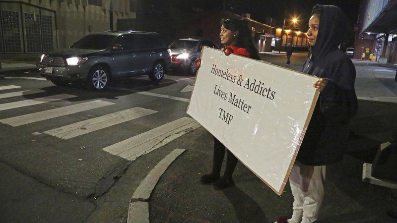 Teens protest removal of homeless in Lawrence