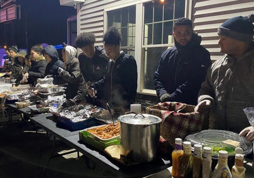 feeding the homeless in Lawrence, MA